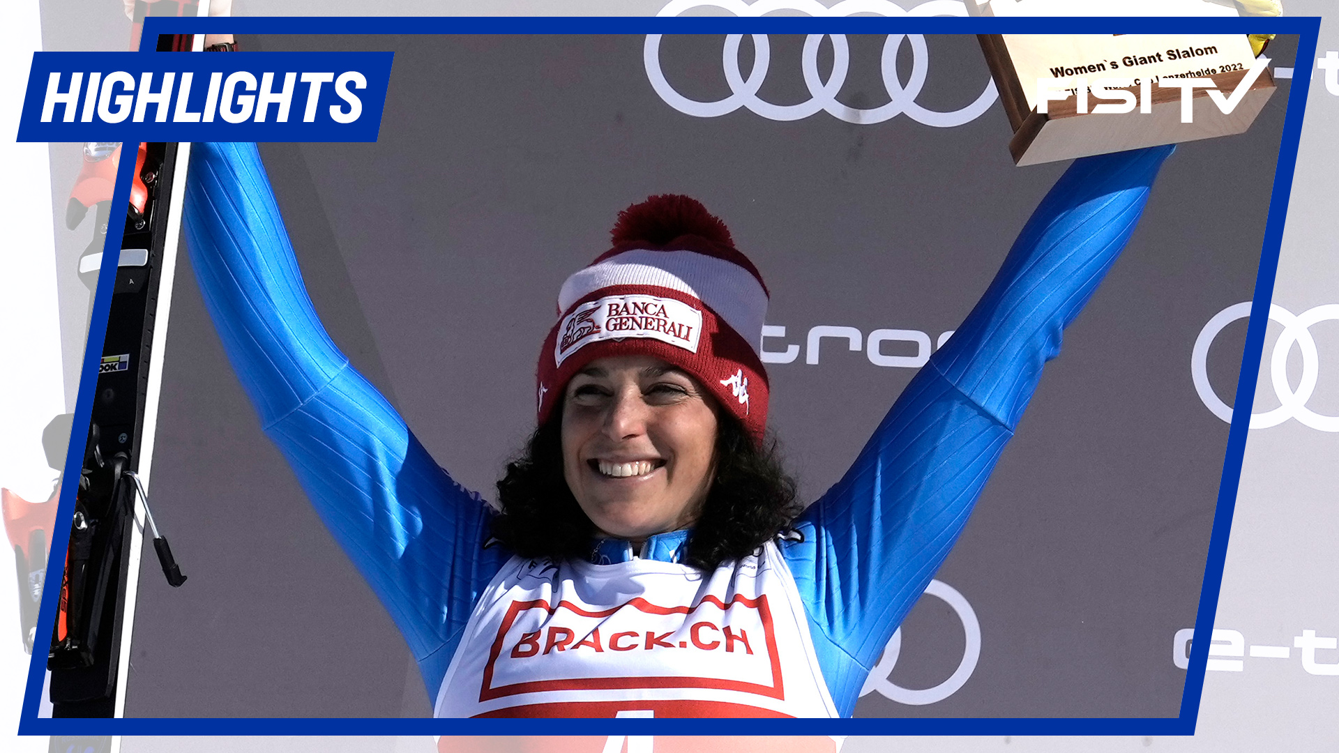 Federica Brignone torna sul podio in gigante in Coppa del Mondo a Lenzerheide | FISI TV